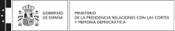 Ministerio de la Presidencia, relaciones con las Cortes y Memoria Democráctica. Gobierno de España